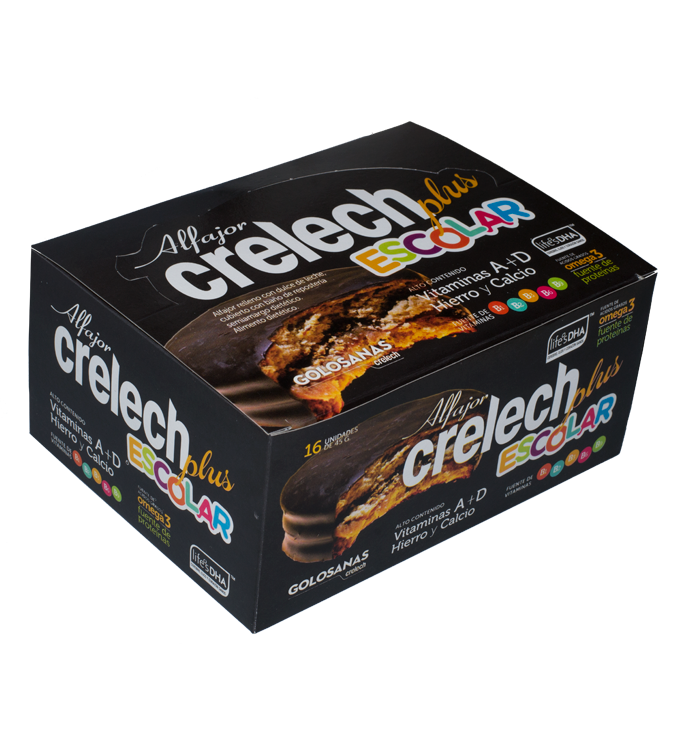 Alfajor Escolar Crelech Plus — relleno